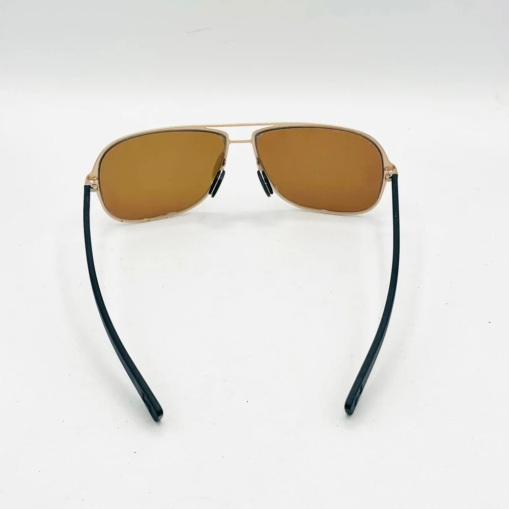 Under Armour Alloy Polarized Navigator Sunglasses Gold Orange 8640056-950198